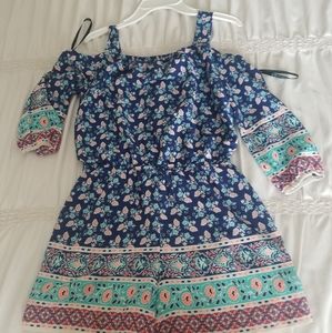 Girls romper, off the shoulder size L